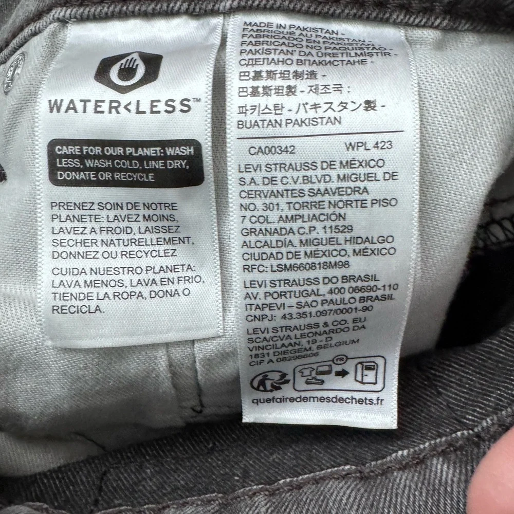 Levi’s 541 gray skinny jeans Size 34x32
